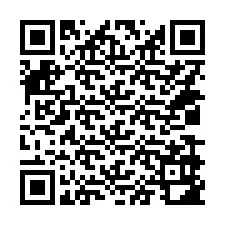 QR kód a telefonszámhoz +14039982984