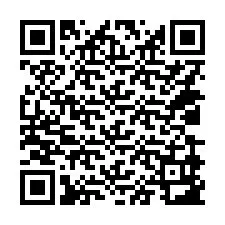 QR-koodi puhelinnumerolle +14039983068