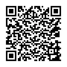 QR-koodi puhelinnumerolle +14039983108