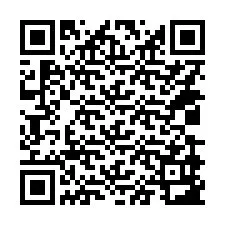 QR-koodi puhelinnumerolle +14039983160