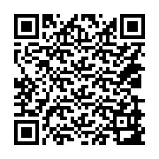 QR код за телефонен номер +14039983169