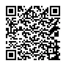 Código QR para número de teléfono +14039983231