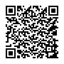 QR-code voor telefoonnummer +14039983268