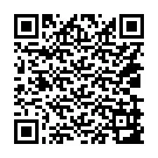 Código QR para número de teléfono +14039983438