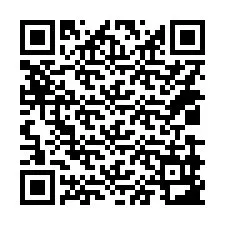 Código QR para número de telefone +14039983451