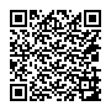 QR kód a telefonszámhoz +14039983454