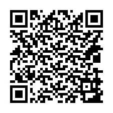 QR код за телефонен номер +14039983455