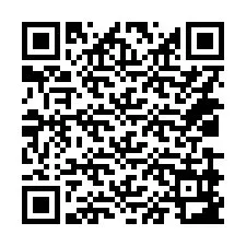 QR код за телефонен номер +14039983459