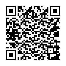 QR-code voor telefoonnummer +14039983468