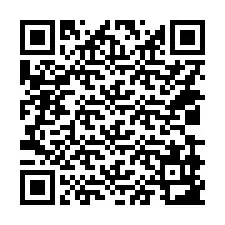 QR-koodi puhelinnumerolle +14039983524