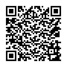 QR-code voor telefoonnummer +14039983549