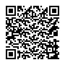 QR-koodi puhelinnumerolle +14039983605