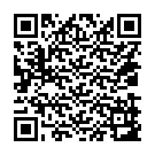 Código QR para número de teléfono +14039983608