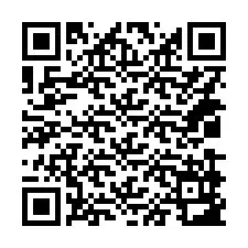 Codice QR per il numero di telefono +14039983615