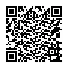 QR-koodi puhelinnumerolle +14039983631