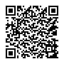 QR-koodi puhelinnumerolle +14039983688