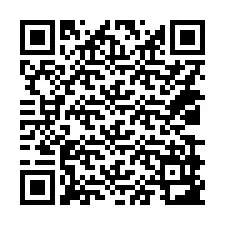 QR-code voor telefoonnummer +14039983699