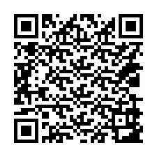 QR-код для номера телефона +14039983869