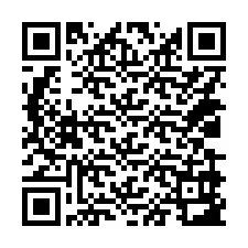 QR-koodi puhelinnumerolle +14039983879