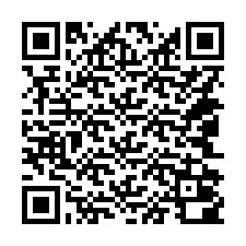 Código QR para número de teléfono +14042000038