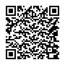 QR-code voor telefoonnummer +14042000059