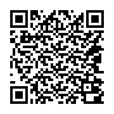 QR-код для номера телефона +14042000068