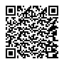 QR kód a telefonszámhoz +14042000108