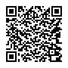 QR-код для номера телефона +14042000208