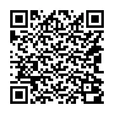 QR-код для номера телефона +14042000214