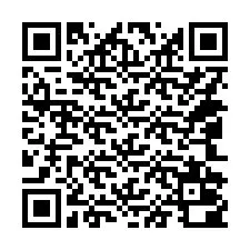 QR kód a telefonszámhoz +14042000508