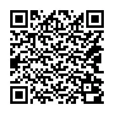 QR-код для номера телефона +14042000529