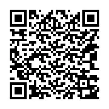 QR kód a telefonszámhoz +14043343400