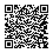 Kode QR untuk nomor Telepon +14043344734