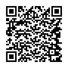 QR-код для номера телефона +14044001222