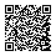 QR-koodi puhelinnumerolle +14044003724