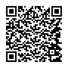 Código QR para número de teléfono +14044003728