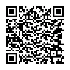 Kode QR untuk nomor Telepon +14044326738