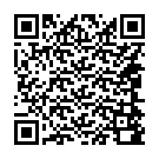 QR kód a telefonszámhoz +14044580016