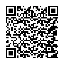 QR-code voor telefoonnummer +14047202689