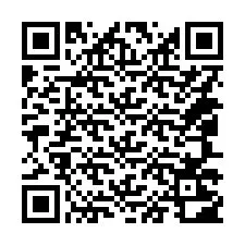 QR Code สำหรับหมายเลขโทรศัพท์ +14047202709