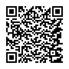 QR Code pour le numéro de téléphone +14047203174