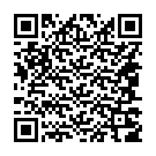 QR Code สำหรับหมายเลขโทรศัพท์ +14047206072