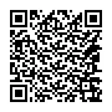 Código QR para número de telefone +14047267959