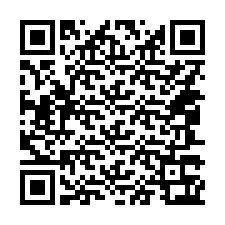 Código QR para número de teléfono +14047363853