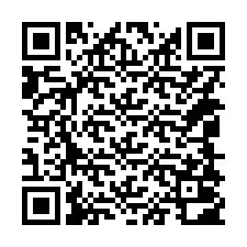 QR Code สำหรับหมายเลขโทรศัพท์ +14048002181