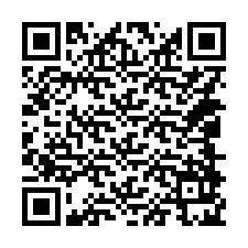 QR Code สำหรับหมายเลขโทรศัพท์ +14048925689