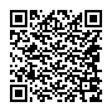 Código QR para número de teléfono +14049026876