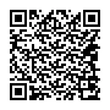 QR-Code für Telefonnummer +14049072863