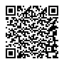 Código QR para número de teléfono +14049638040