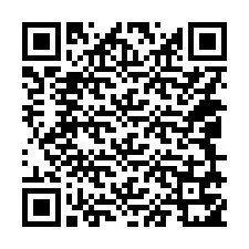 Kode QR untuk nomor Telepon +14049751028